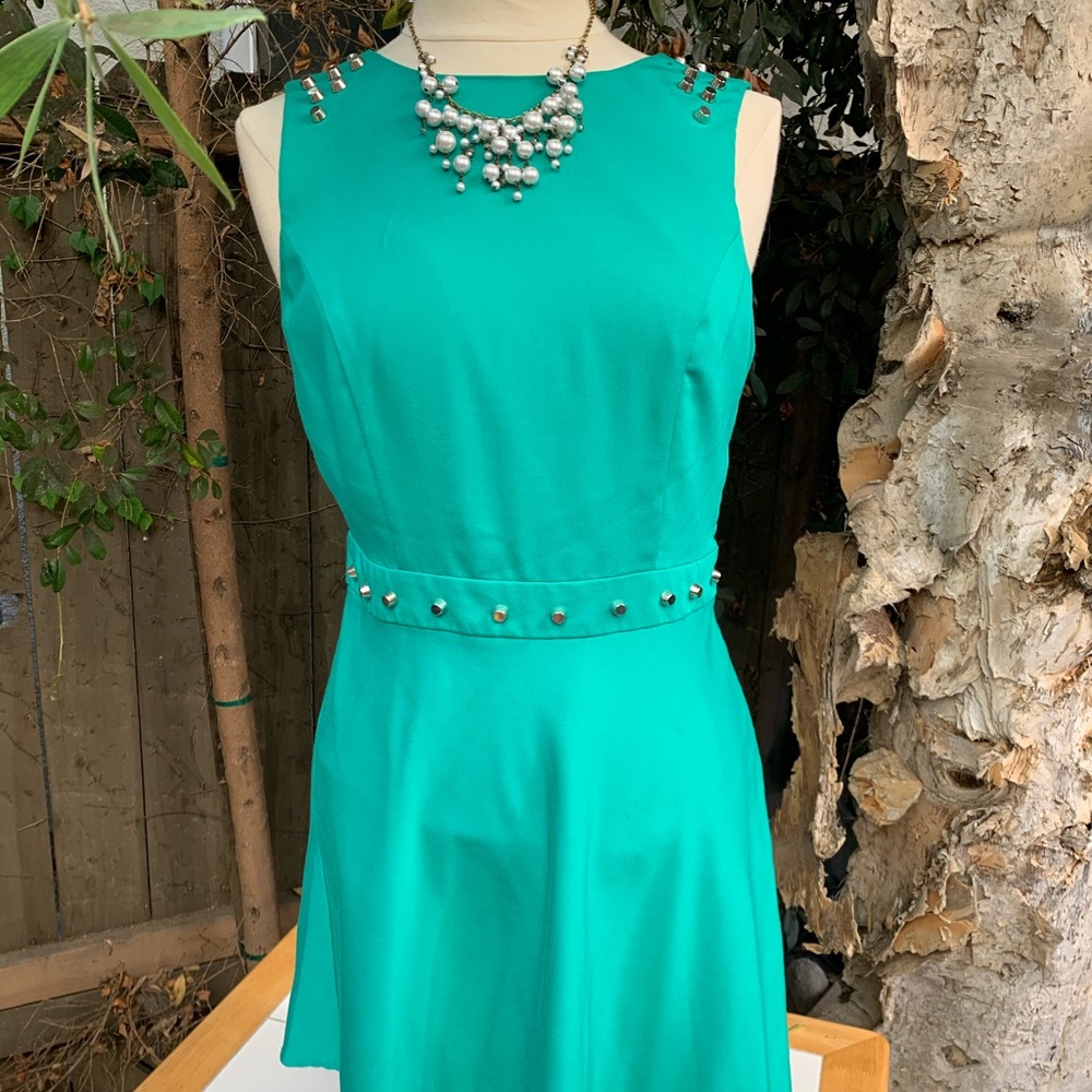 Studded rocker vintage dress